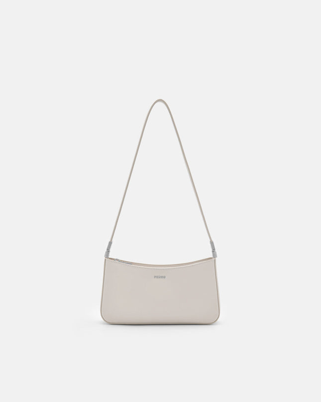 Jatte Leather Crossbody Pouch - Chalk