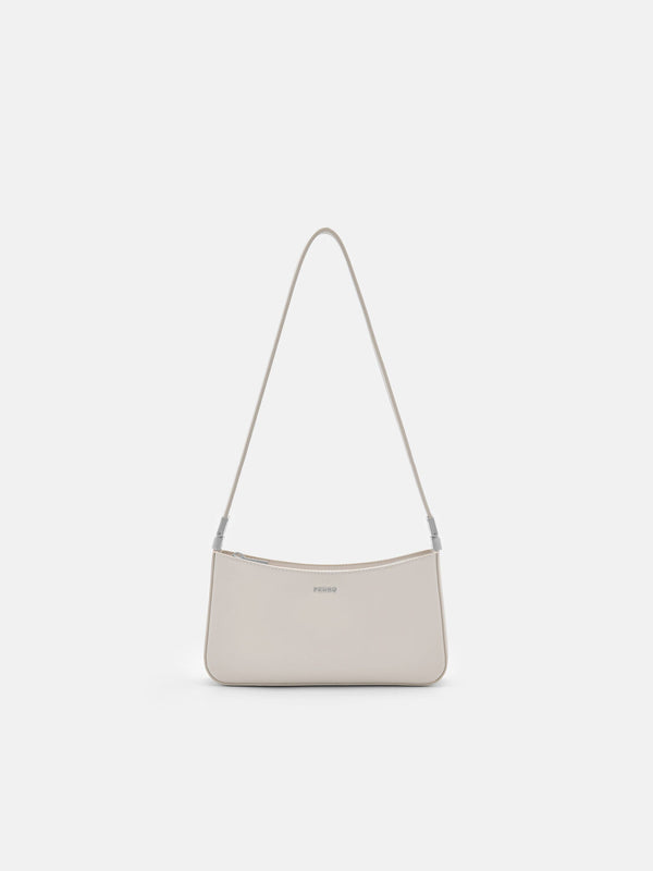 Jatte Leather Crossbody Pouch - Chalk
