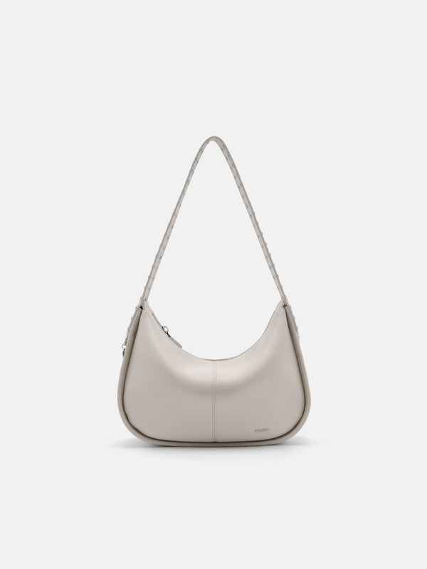 Issa Studded Shoulder Bag - Chalk