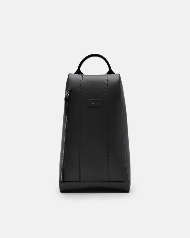 Textured Crossbody Pouch - Black