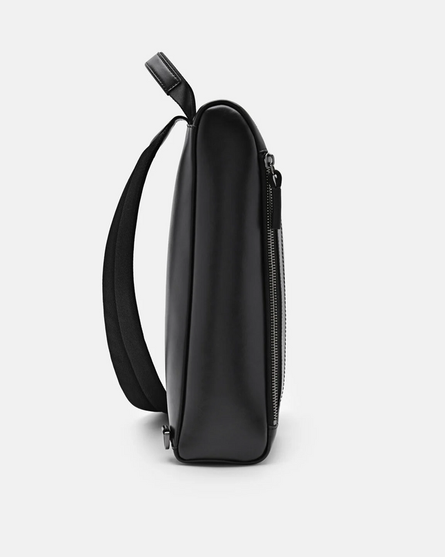 Textured Crossbody Pouch - Black