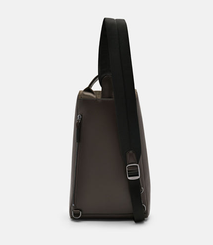 Textured Crossbody Pouch - Taupe