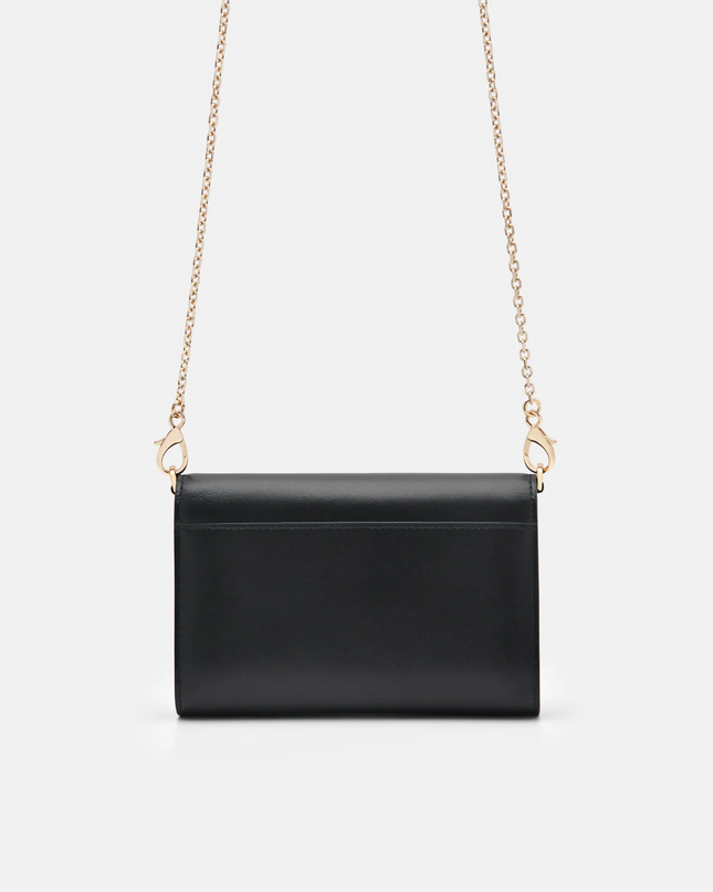 Jatte Leather Bi-Fold Wallet - Black