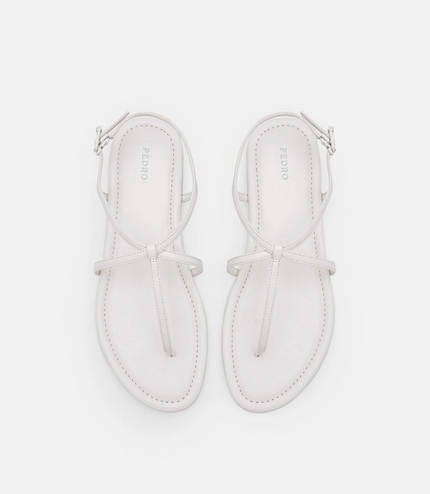 Strappy Ankle Strap Sandals - Chalk