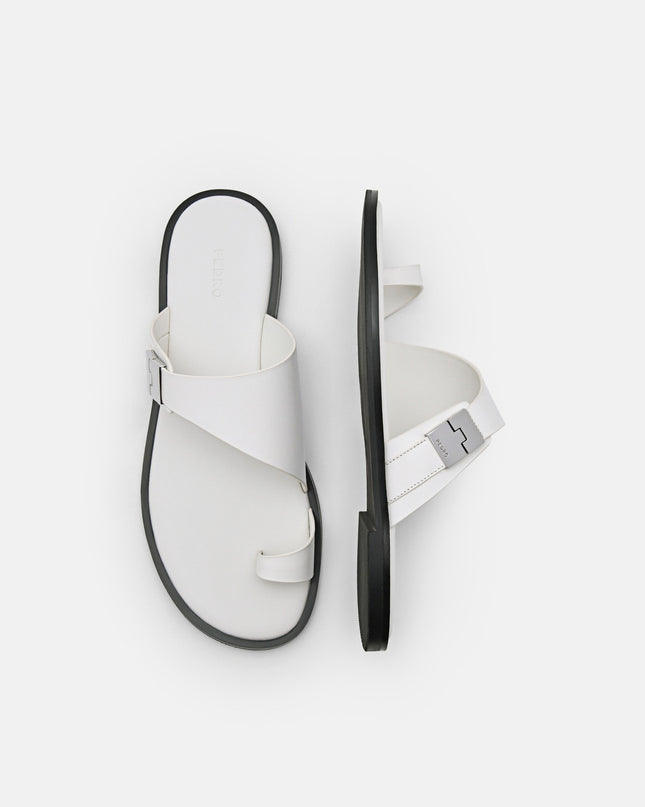 Jatte Leather Sandals - Chalk