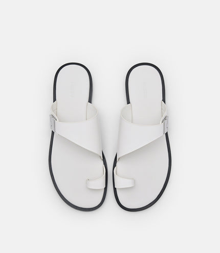 Jatte Leather Sandals - Chalk