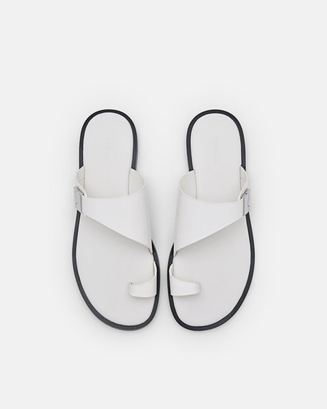 Jatte Leather Sandals - Chalk