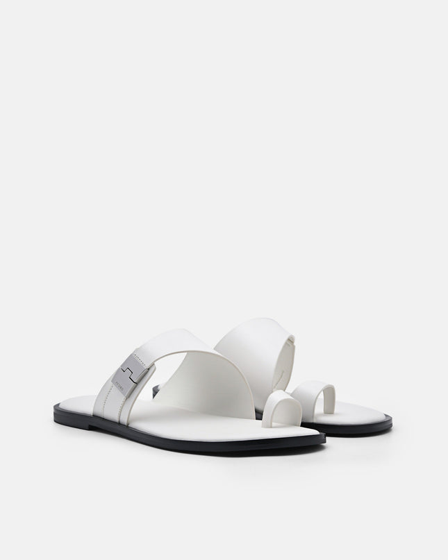 Jatte Leather Sandals - Chalk