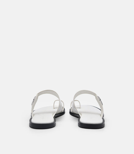 Jatte Leather Sandals - Chalk