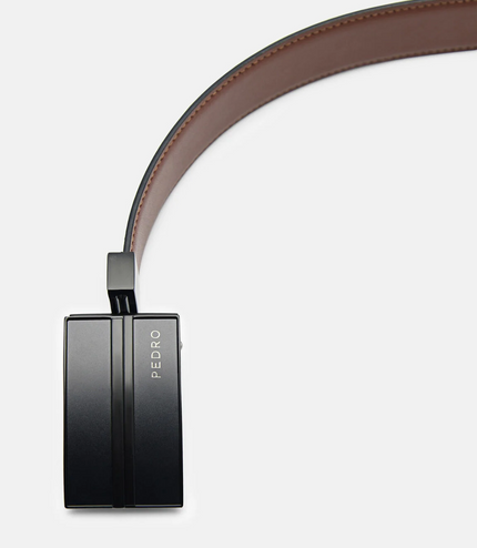 Leather Reversible Tang Belt