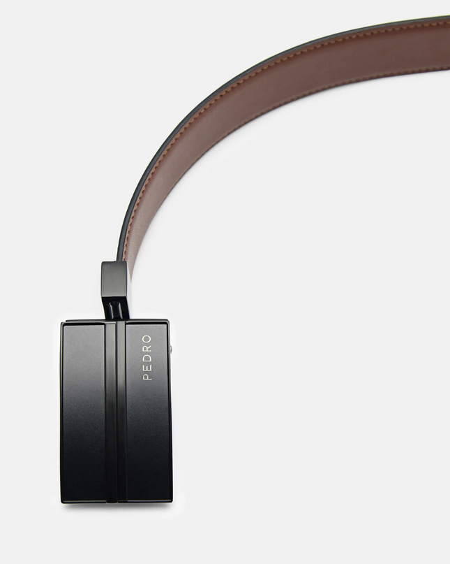 Leather Reversible Tang Belt