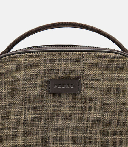 Textured Crossbody Bag - Taupe