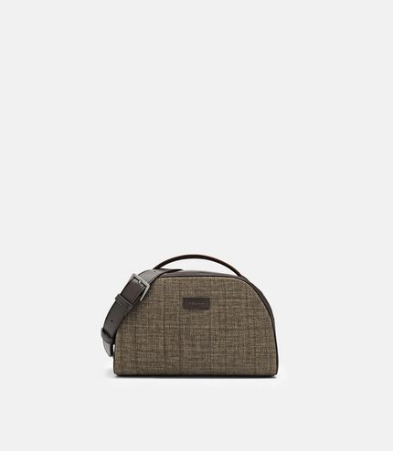 Textured Crossbody Bag - Taupe