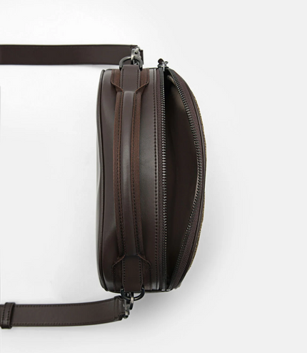 Textured Crossbody Bag - Taupe