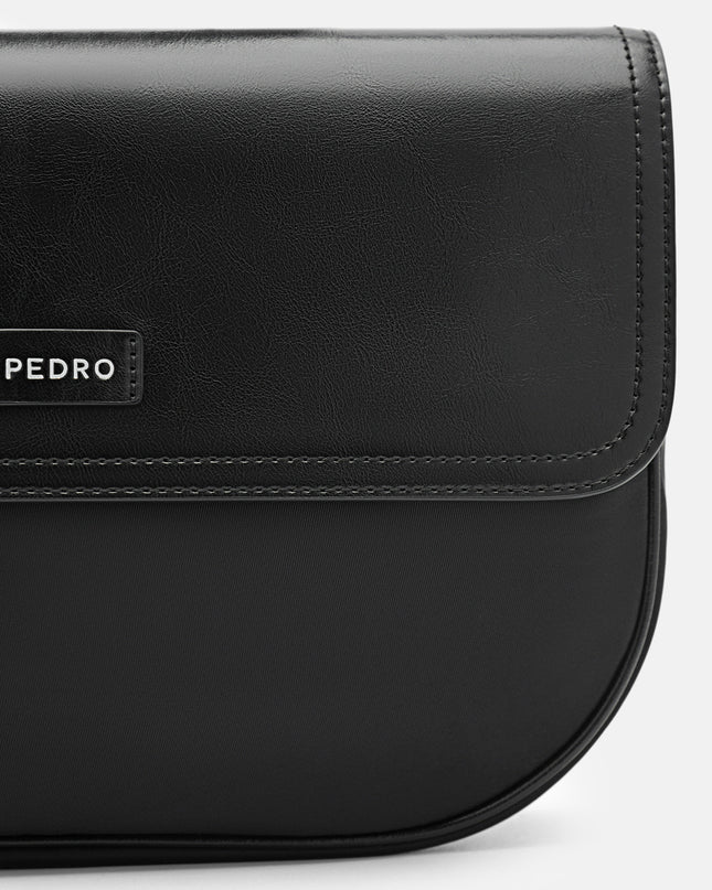 Nylon Crossbody Pouch - Black