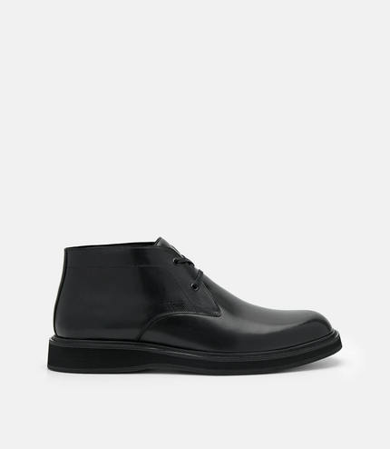 Leather Chukka Boots - Black