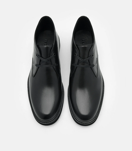 Leather Chukka Boots - Black
