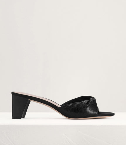 Metallic Soft Twist Mules
