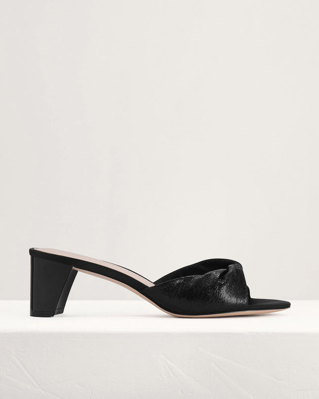 Metallic Soft Twist Mules