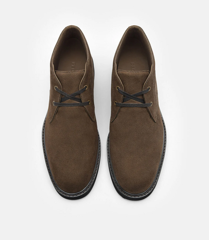 Leather Chukka Boots - Taupe