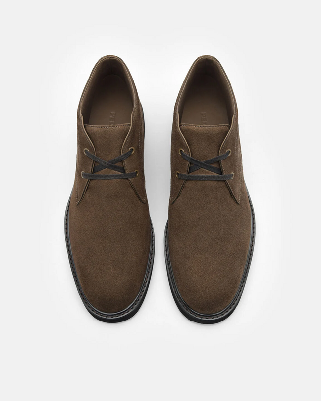 Leather Chukka Boots - Taupe
