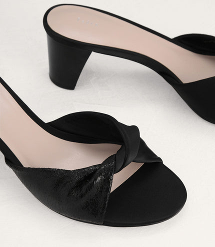 Metallic Soft Twist Mules