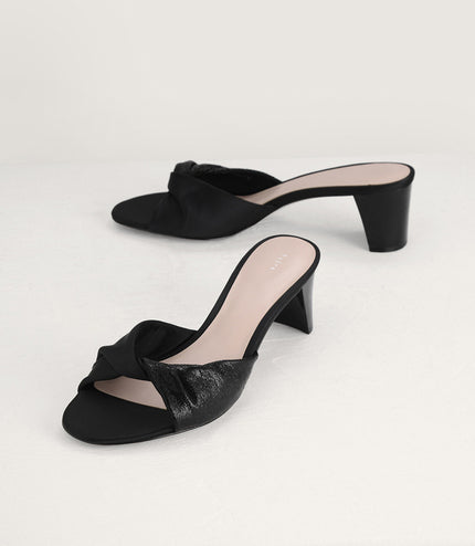 Metallic Soft Twist Mules