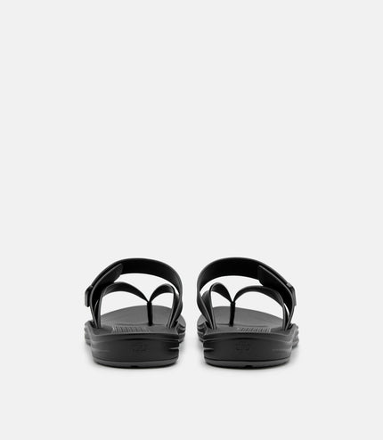 Banded Thong Sandals - Black