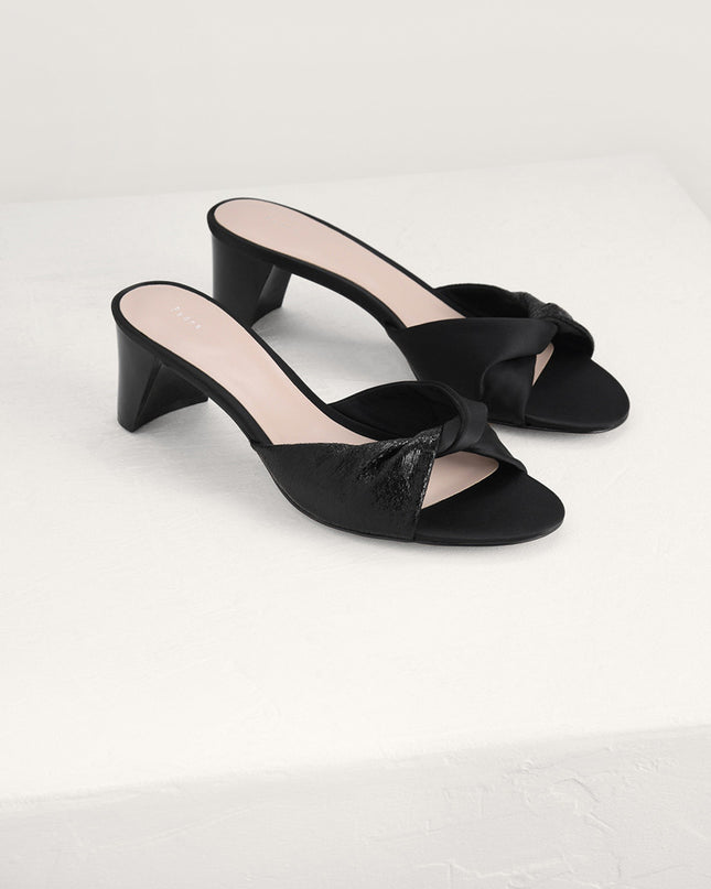 Metallic Soft Twist Mules