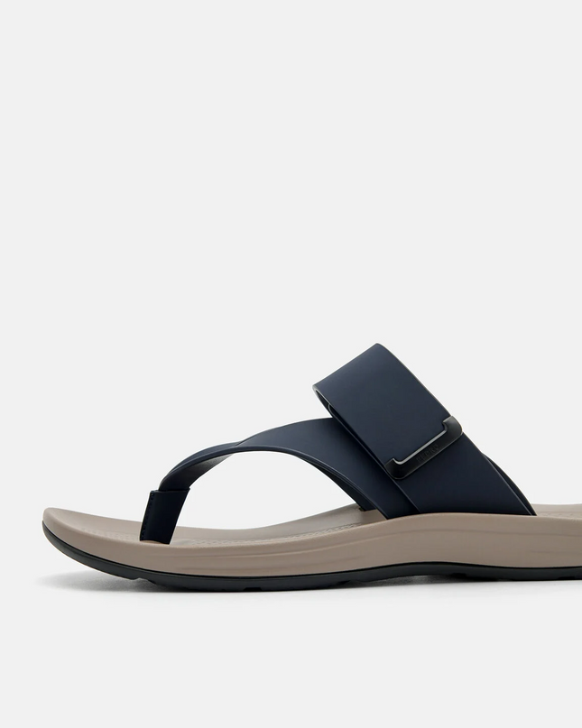 Banded Thong Sandals - Navy