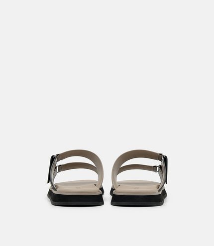 Velcro Slide Sandals - Taupe