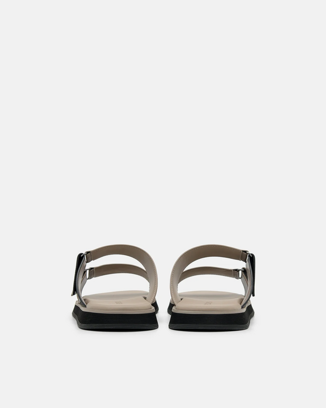 Velcro Slide Sandals - Taupe