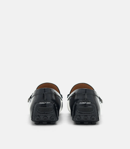 Leather Penny Driving Shoes - Black