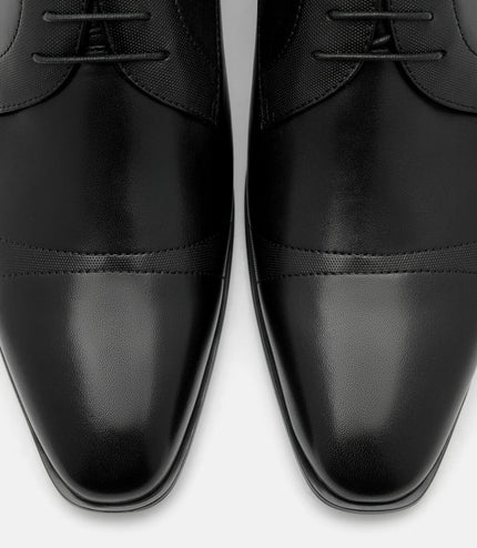 Leather Derby Shoes - Black