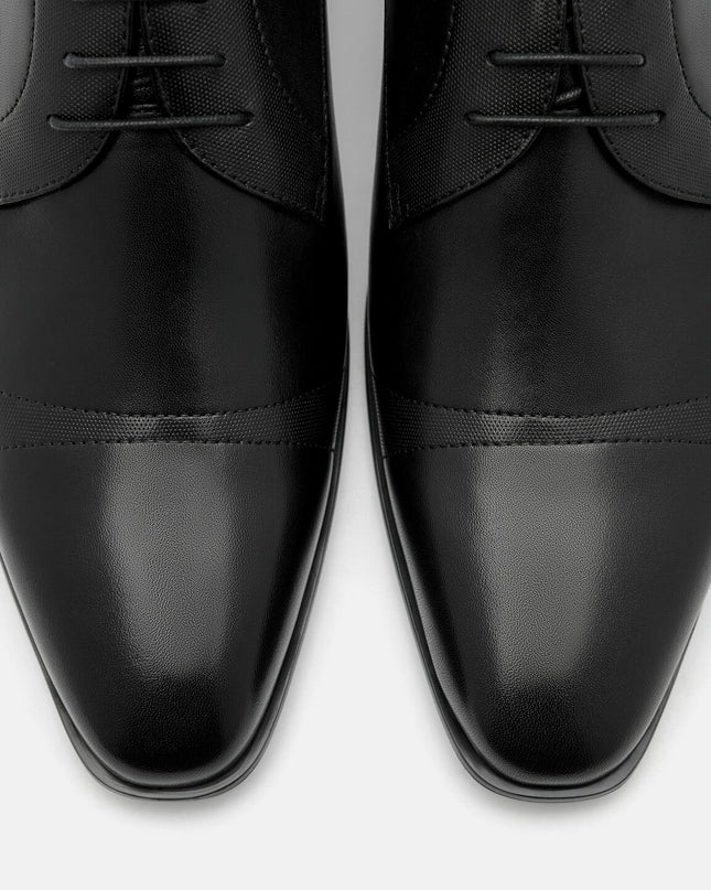Leather Derby Shoes - Black