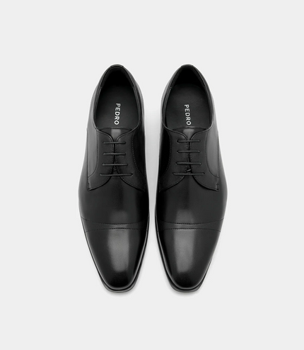 Leather Derby Shoes - Black