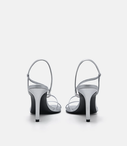 Dita Heel Sandals - Silver
