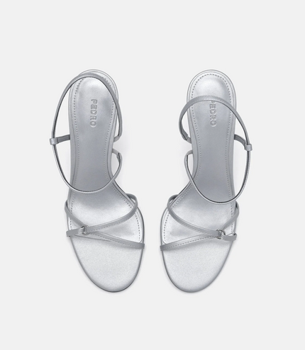 Dita Heel Sandals - Silver