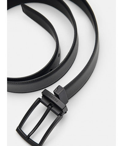 Saffiano Leather Reversible Pin Belt