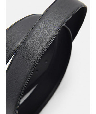 Saffiano Leather Reversible Pin Belt