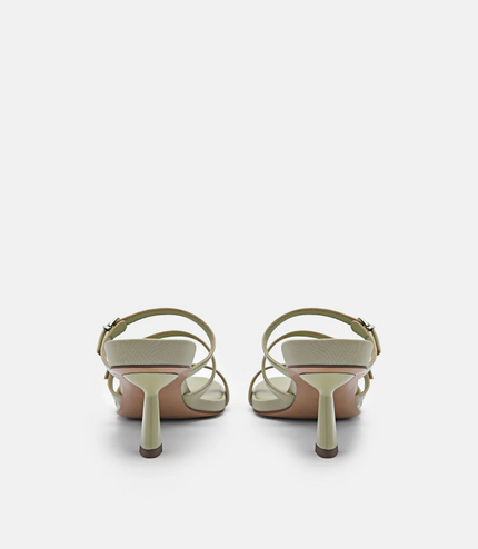 Helix Heel Sandals - Olive