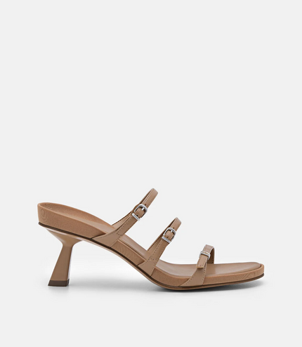 Helix Heel Sandals - Taupe