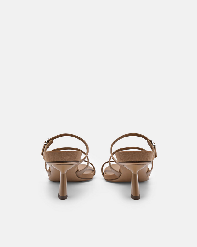 Helix Heel Sandals - Taupe