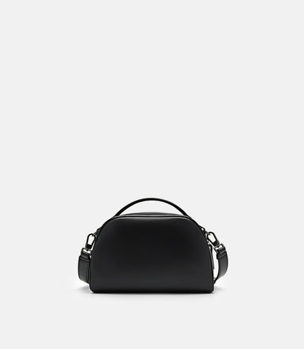 Textured Crossbody Bag - Black
