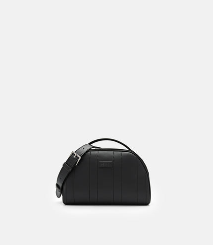 Textured Crossbody Bag - Black