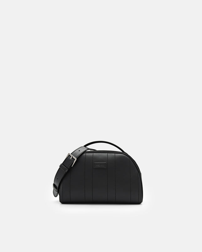 Textured Crossbody Bag - Black