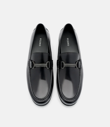 Dale Leather Horsebit Loafers - Black
