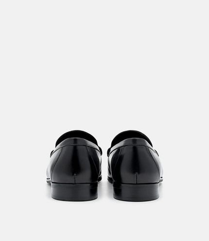 Dale Leather Horsebit Loafers - Black