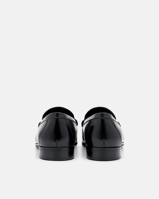 Dale Leather Horsebit Loafers - Black