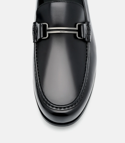 Dale Leather Horsebit Loafers - Black